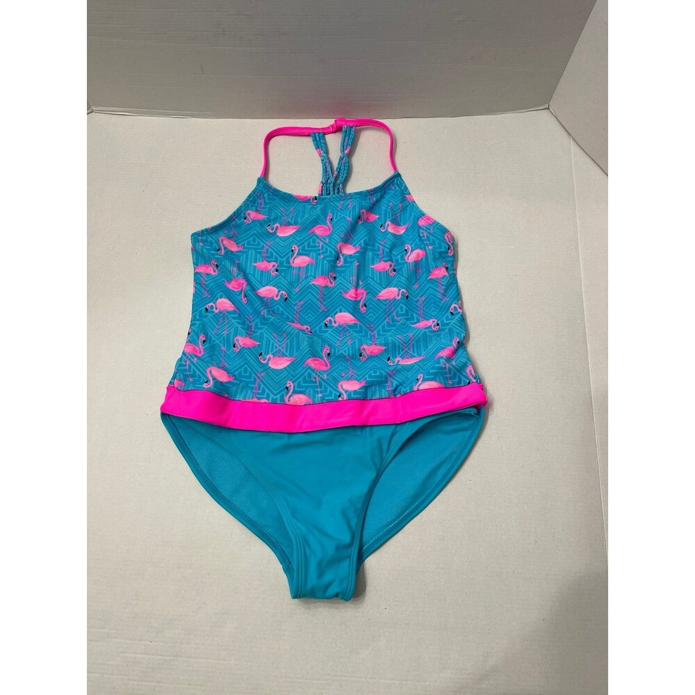 Wonder Nation Lattice Back One-Piece
Swimsuit Size L 10-12  New Without Tags
